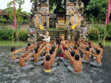 Performance of the Famous Balinese Kecak Dance  Bali  Indonesia