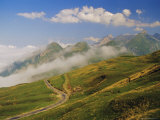 View from Col d'Aubisque  Pyrenees-Atlantique  Pyrenees  Aquitaine  France  Europe