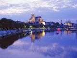 St Stephen's Cathedral and St Germain Abbey  Auxerre  Bergundy  France  Europe