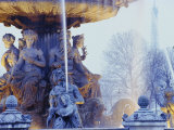 Fountain  Place De La Concorde  Paris  France  Europe