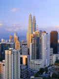 The Twin Towers of the Petronas Building  Kuala Lumpur  Malaysia  Asia