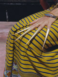 Detail of Hand and Skirt of a Thai Dancer  Chiang Mai  Northern Thailand  Asia