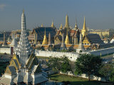 Wat Phra Kaew  the Temple of the Emerald Buddha  and the Grand Palace  in Bangkok  Thailand  Asia