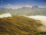 View from Col d'Aubisque  Pyrenees-Atlantique  Pyrenees  Aquitaine  France  Europe