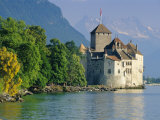 Chateau De Chillon  Montreux  Lake Geneva  Swiss Riviera  Switzerland