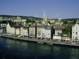 City View Across the Limmat River  Zurich  Switzerland  Europe