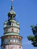 Castle Tower  Cesky Krumlov  South Bohemia  Czech Republic  Europe