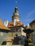 Castle  Cesky Krumlov  South Bohemia  Czech Republic  Europe