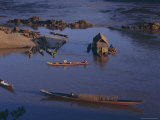 Meking River at Pakbeng  Laos  Indochina  Asia