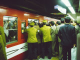 Rush Hour at Shinjuku Subway Station  Tokyo  Japan