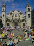 Cathedral  Plaza and Market  Havana  Cuba  West Indies  Central America