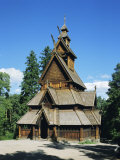 Stave Church  Folk Museum  Bygdoy  Oslo  Norway  Scandinavia  Europe