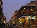 Bourbon Street in the Evening  New Orleans  Louisiana  USA