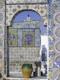 Terrace of the Palais d'Orient  Tunis  Tunisia  North Africa  Africa