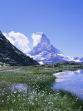Riffelsee and the Matterhorn (4478M)  Valais (Wallis)  Swiss Alps  Swiss Alps  Switzerland  Europe