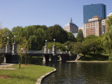 Lagoon Bridge in the Public Garden  Boston  Massachusetts  USA