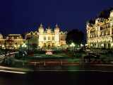 The Casino and Hotel De Paris by Night  Monte Carlo  Monaco