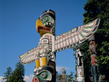 Totem Poles  Vancouver  British Columbia (BC)  Canada  North America
