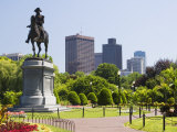 Statue of George Washington on Horseback  Public Garden  Boston  Massachusetts  USA