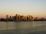 City Skyline at Dawn  Boston  Massachusetts  USA