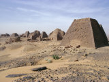 Bajrawiya  the Pyramids of Meroe  Sudan  Africa