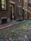 Acorn Street  Beacon Hill  Boston  Massachusetts  USA