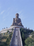 Statue of the Buddha  the Largest in Asia  Po Lin Monastery  Lantau Island  Hong Kong  China  Asia