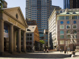 Quincy Market by Faneuil Hall  Boston  Massachusetts  USA