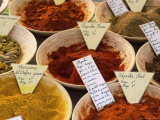 Spices for Sale on Market in the Rue Ste Claire  Annecy  Haute Savoie  Rhone-Alpes  France