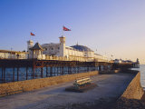 Palace Pier in Evening Light  Brighton  Sussex  England