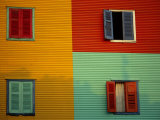 Colourful Buildings in La Boca District  Buenos Aires  Argentina