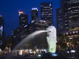 The Merlion  Singapore's National Symbol  Singapore  Southeast Asia  Asia