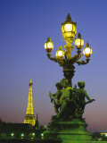 The Eiffel Tower from the Pont Alexandre III (Bridge)  Paris  France  Europe