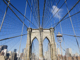 Brooklyn Bridge  New York City  New York  United States of America  North America