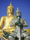 Giant Statue of Buddha and Guard  Koh Samui  Thailand  Asia