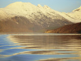 Glassy Reflections of Sky and Mountains  Tysfjord  Arctic Norway  Scandinavia  Europe