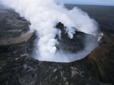 View of Active Volcano from Helicopter  Big Island  Hawaii  Hawaiian Islands  USA