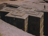 St Giorgis (St George's) Rock Hewn Church  Lalibela  Ethiopia  Africa