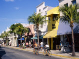 Street Scene on Duval Street  Key West  Florida  USA