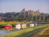 Arundel Castle and River  Arundel  Sussex  England