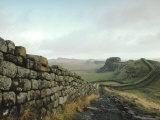 Hadrian's Wall  Towards Crag Lough  Northumberland England  UK