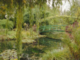 Water Garden and Bridge  Monet's Garden  Giverny  Haute Normandie (Normandy)  France  Europe