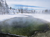 Geysers in Yellowstone Park  West Yellowstone  Montana  USA