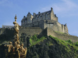 Edinburgh Castle  Edinburgh  Lothian  Scotland  UK  Europe