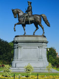 Washingtons Statue  Boston Common  Boston  Massachusetts  USA