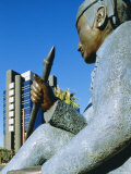 Statue of Native Navajo Indian  Phoenix  Arizona  USA