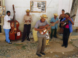 Old Street Musicians  Trinidad  Cuba  Caribbean  Central America