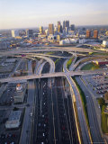 Aerial of Highways Leading to Atlanta  Georgia