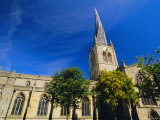 St Mary and All Saints Church with Its Twisted Spire  Chesterfield  Derbyshire  England  UK