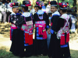 Hmong Girls  Luang Prabang  Laos  Asia